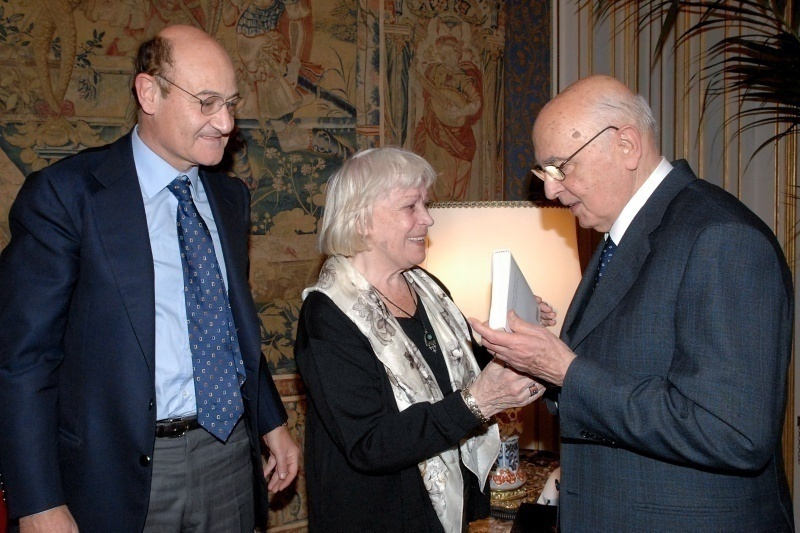 Gabriele Nissim, Luciana De Marchi e Giorgio Napolitano